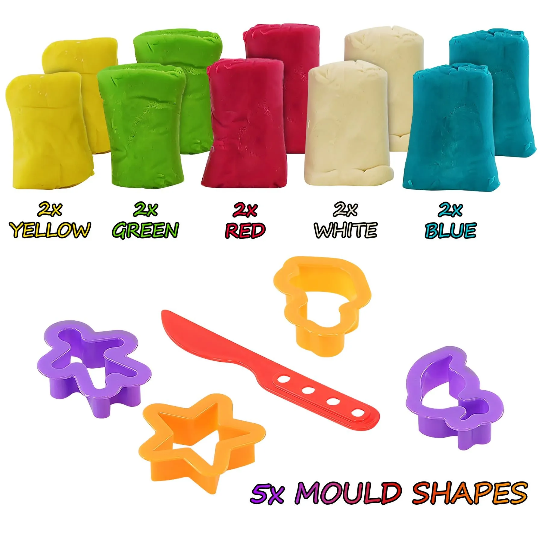 15 pcs Modelling Dough Bucket