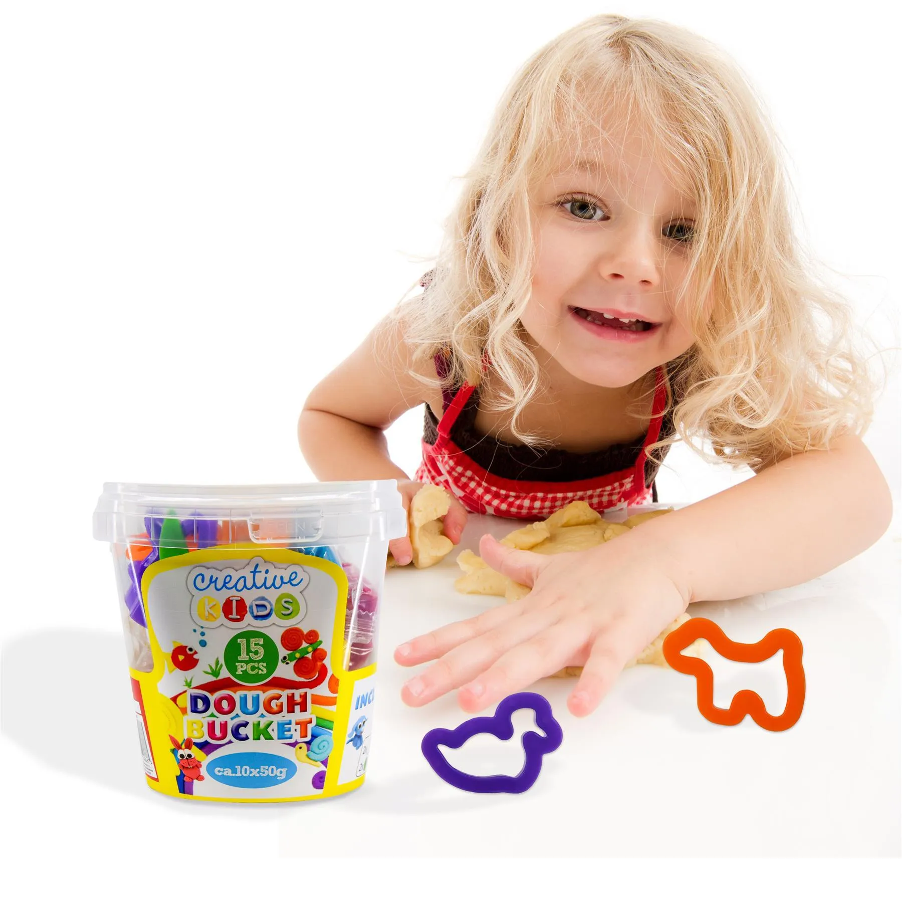 15 pcs Modelling Dough Bucket