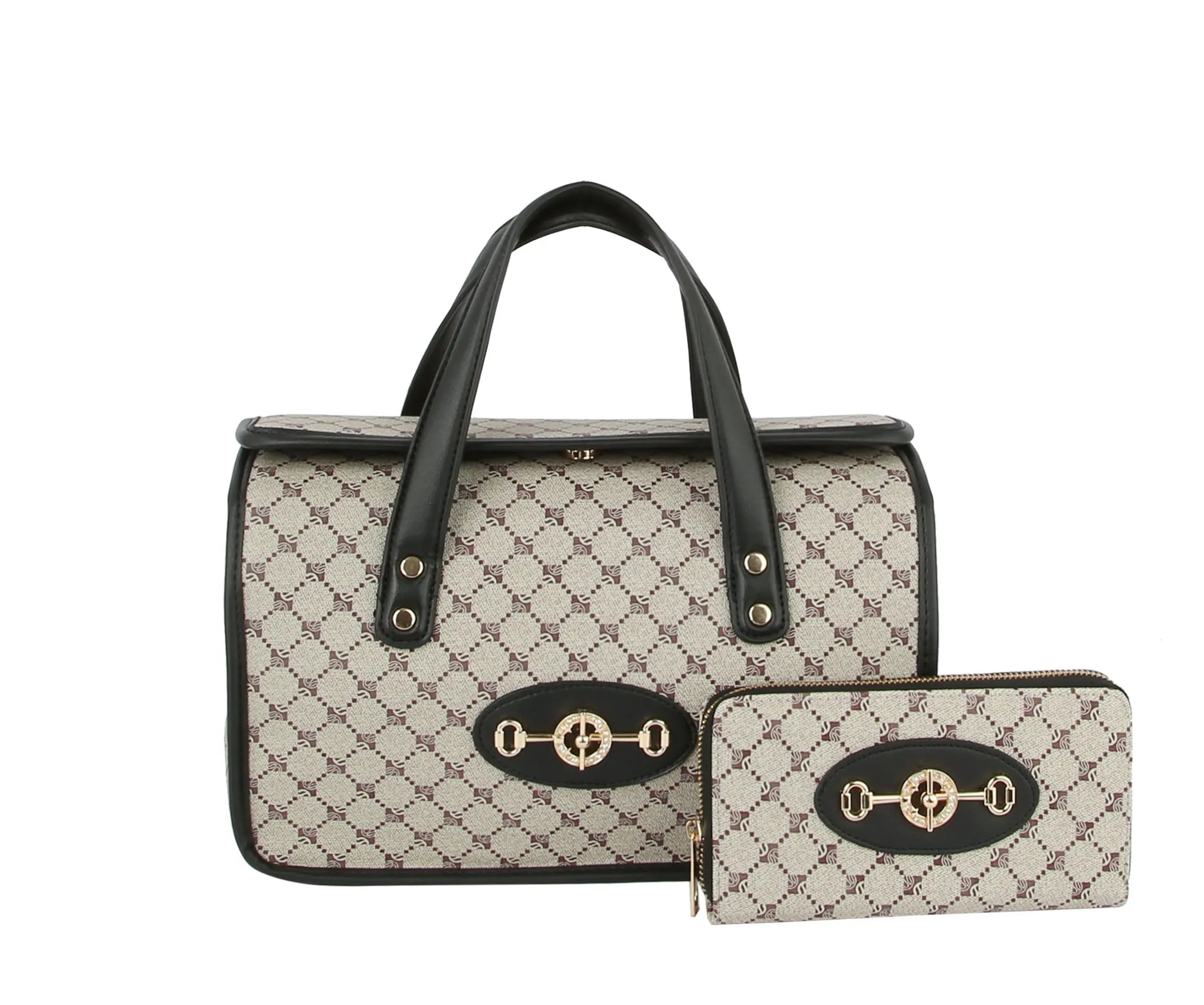 2 IN 1 SIGNATURE FASHION SATCHEL