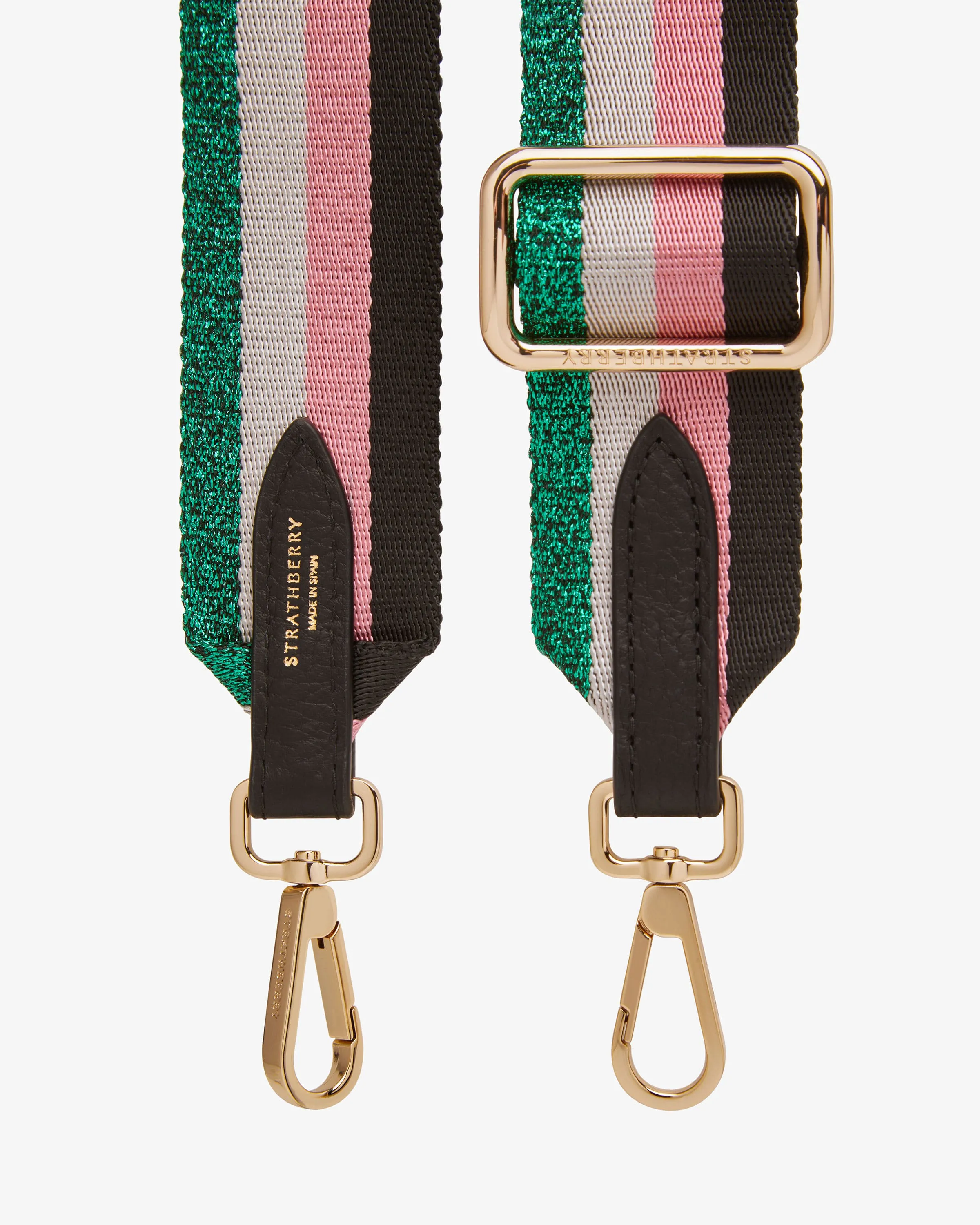 Adjustable Webbing Strap - Green Stripe