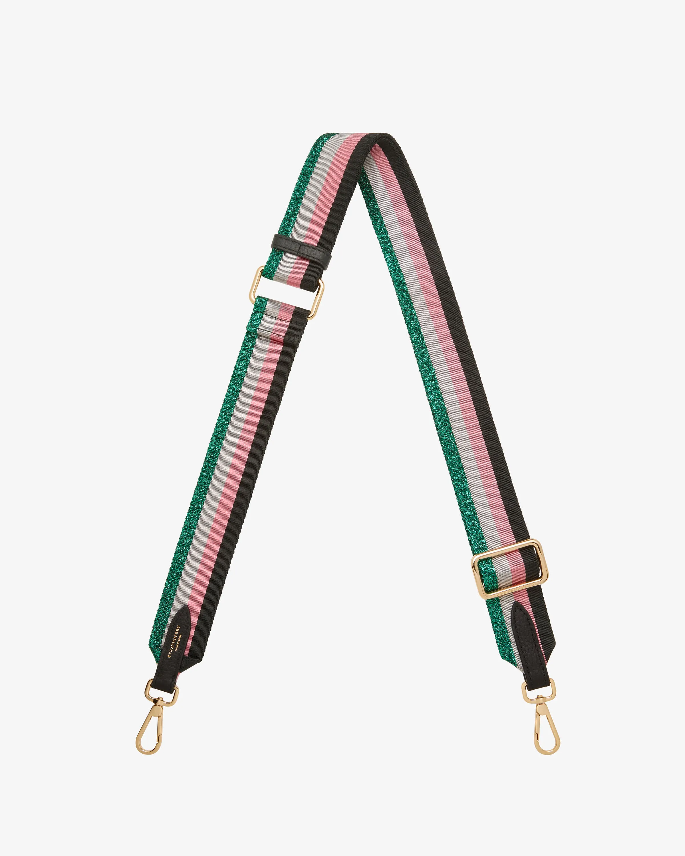 Adjustable Webbing Strap - Green Stripe