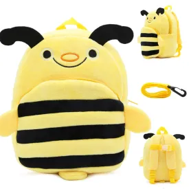 Anti-lost bee pattern cute plush backpack for children