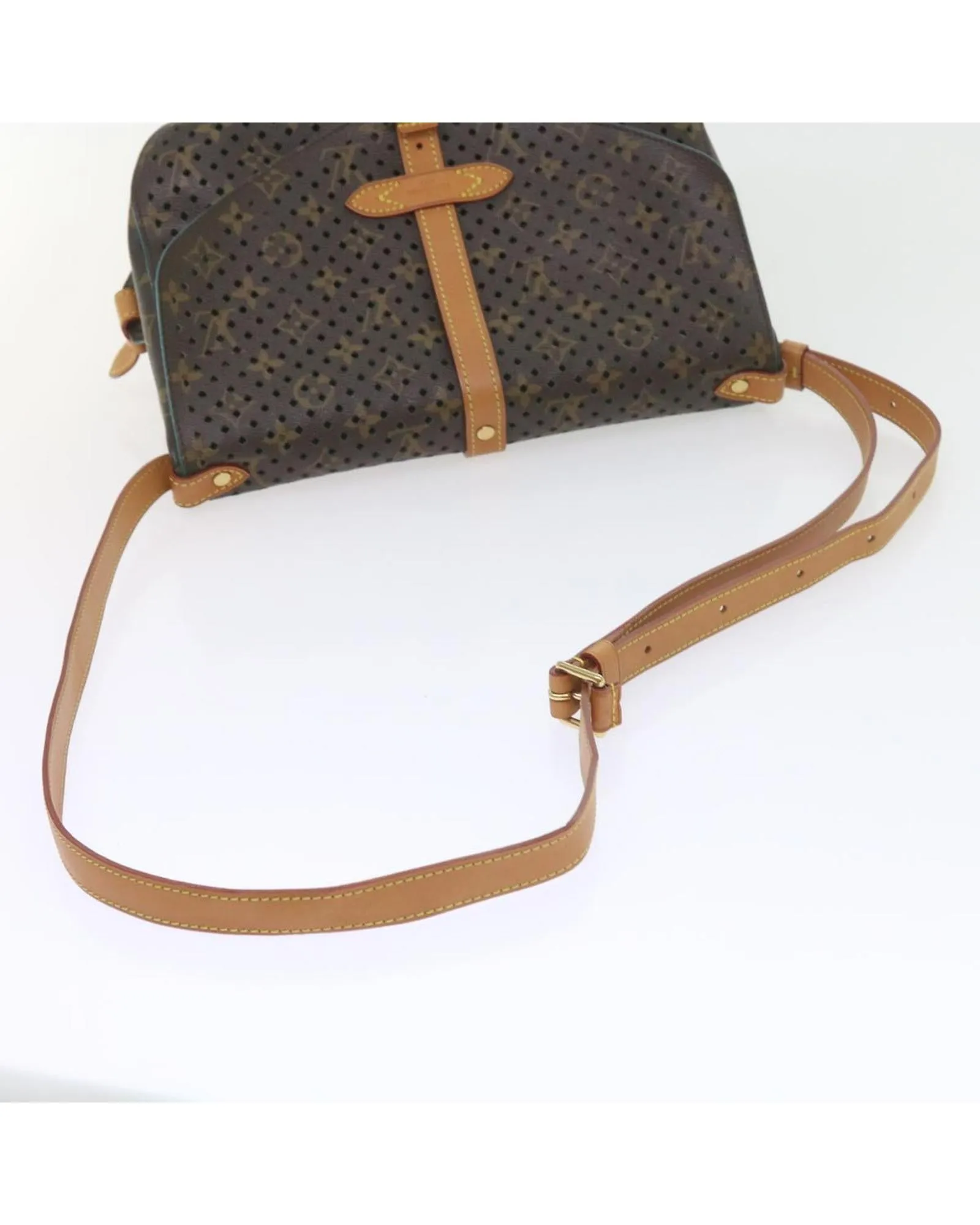 Authentic Monogram Canvas Shoulder Bag with Dust Bag