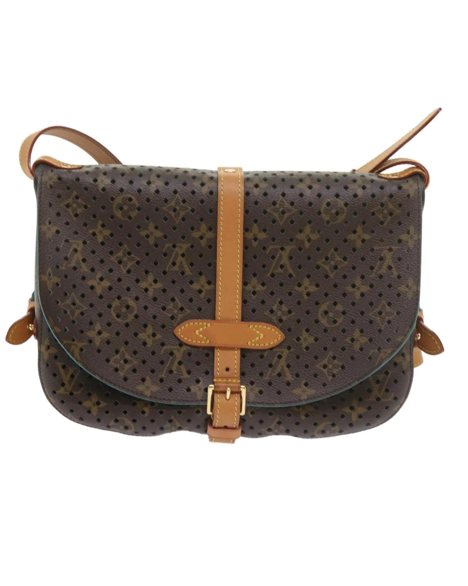 Authentic Monogram Canvas Shoulder Bag with Dust Bag