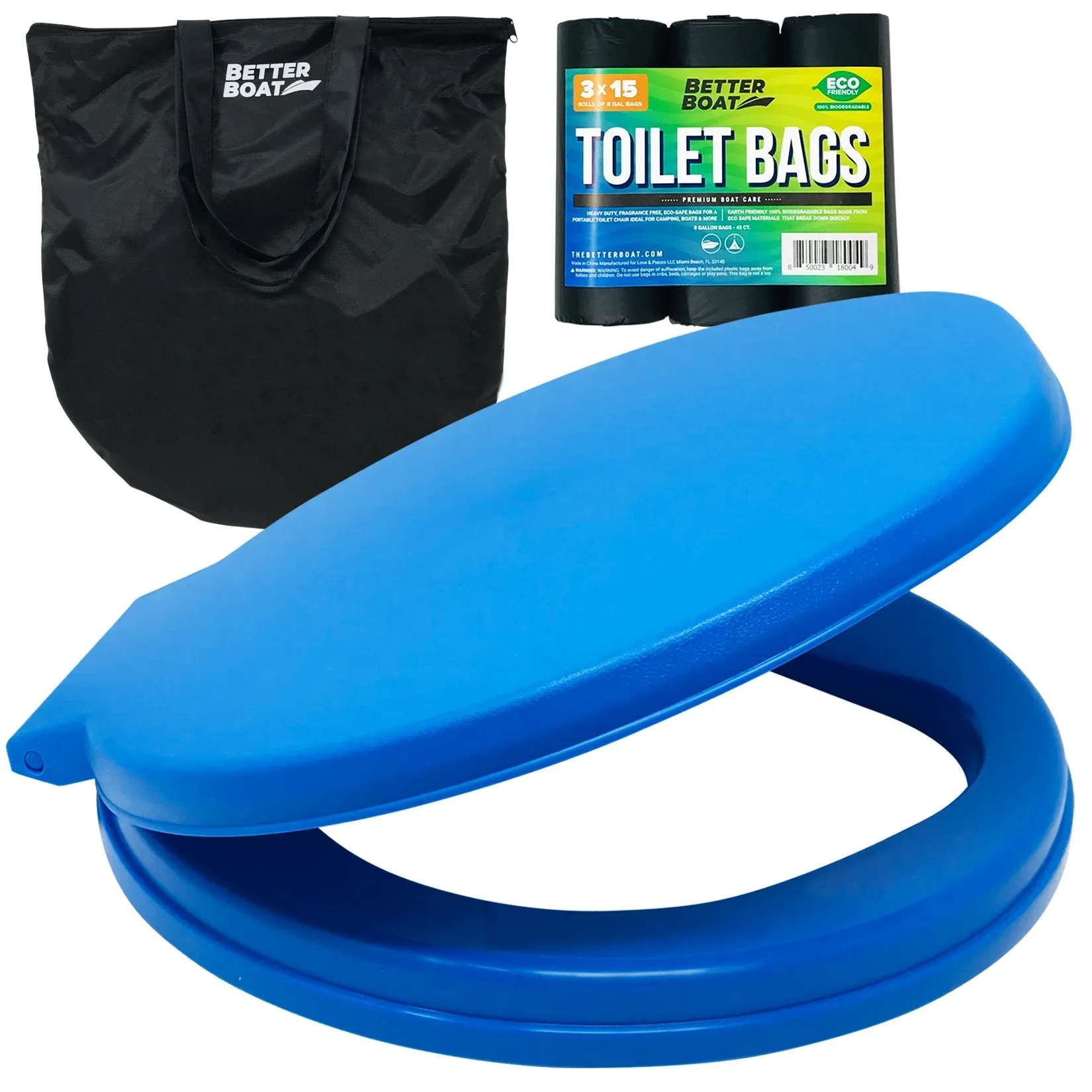 Better Boat Portable Bucket Toilet Seat Set