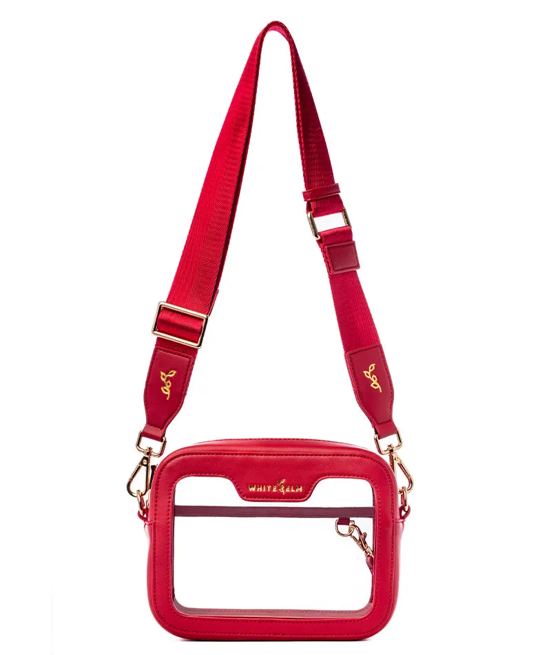 Bexley Clear Crossbody Bag - Red