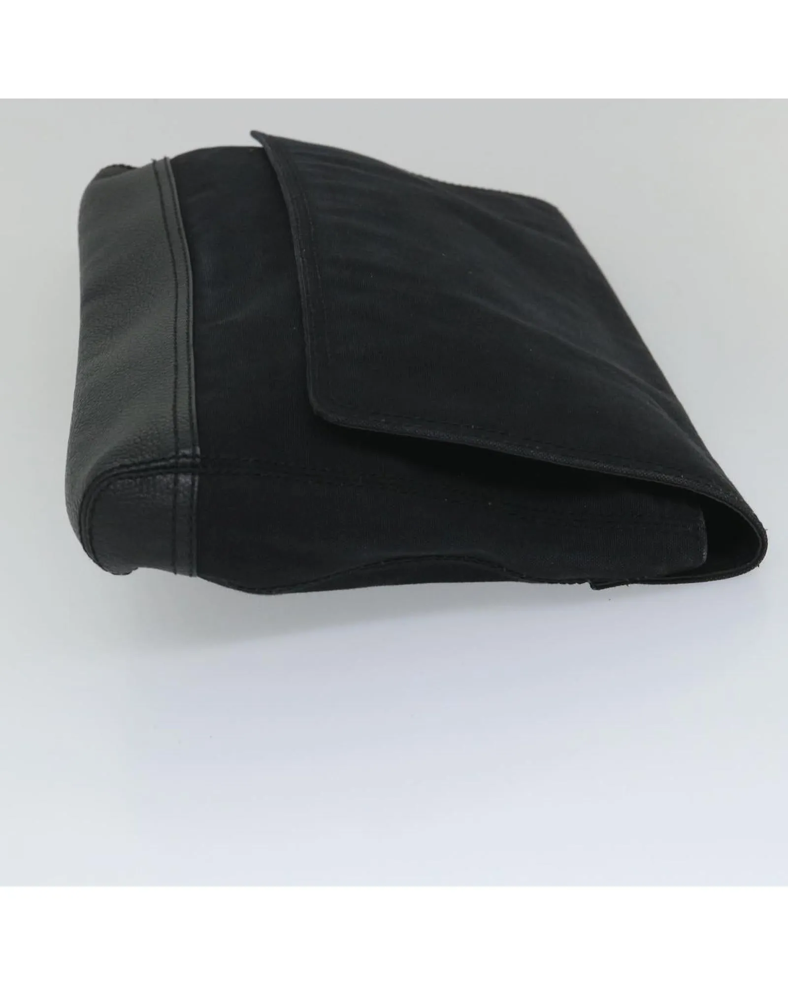 Black Canvas Clutch Bag