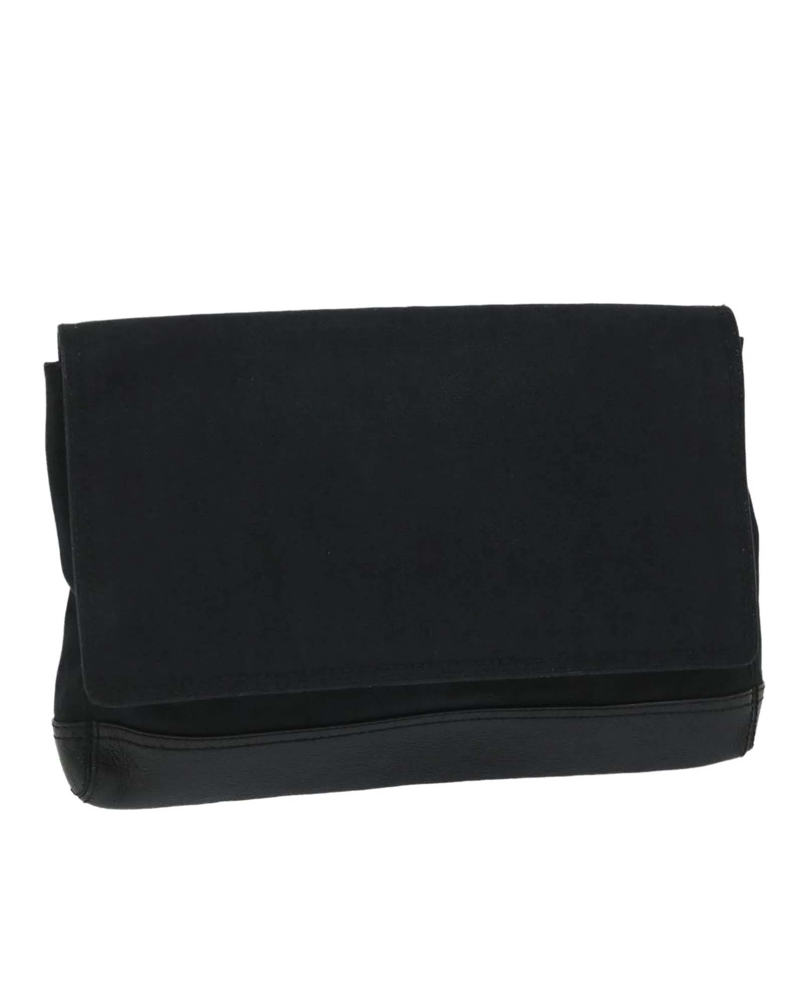 Black Canvas Clutch Bag