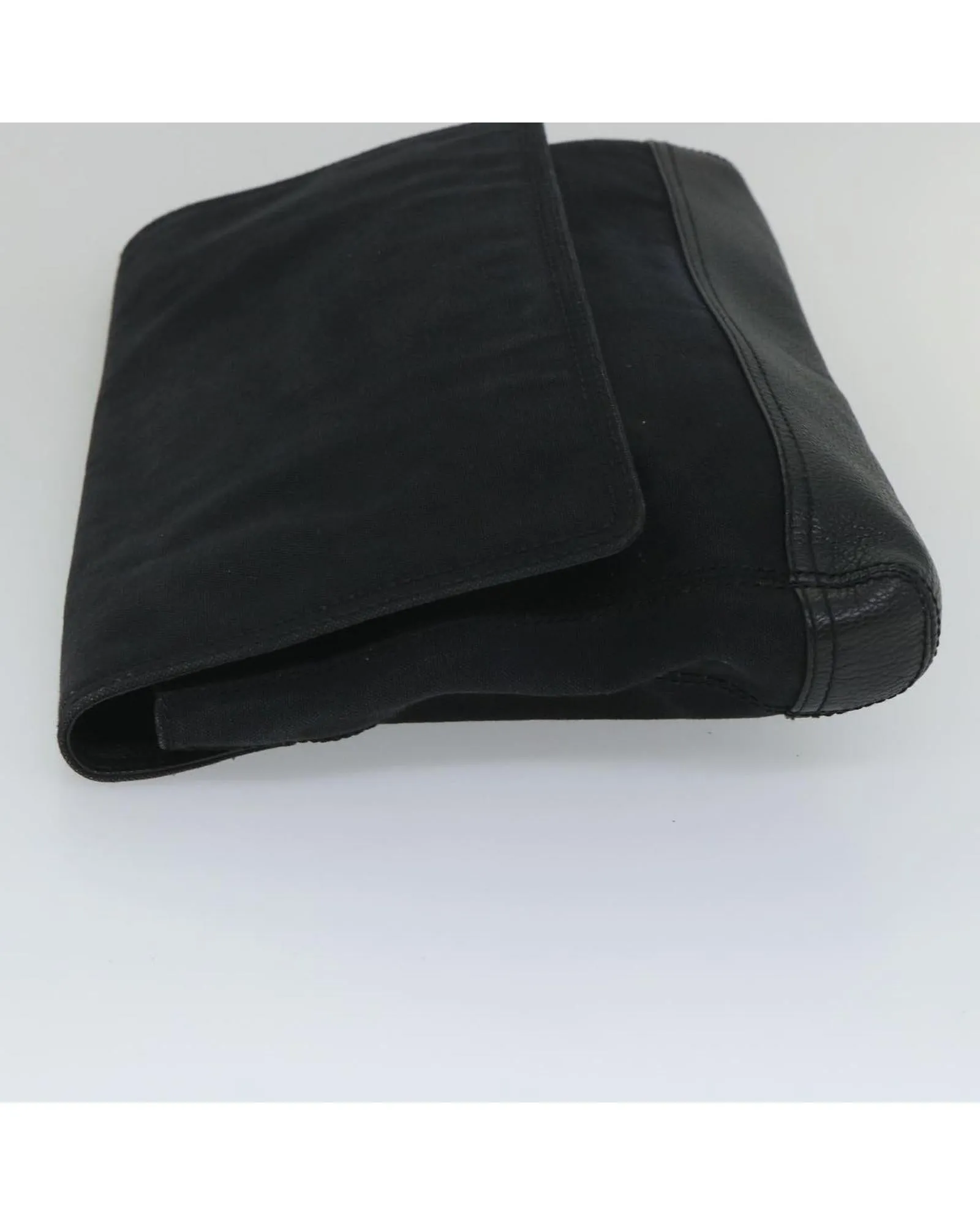 Black Canvas Clutch Bag