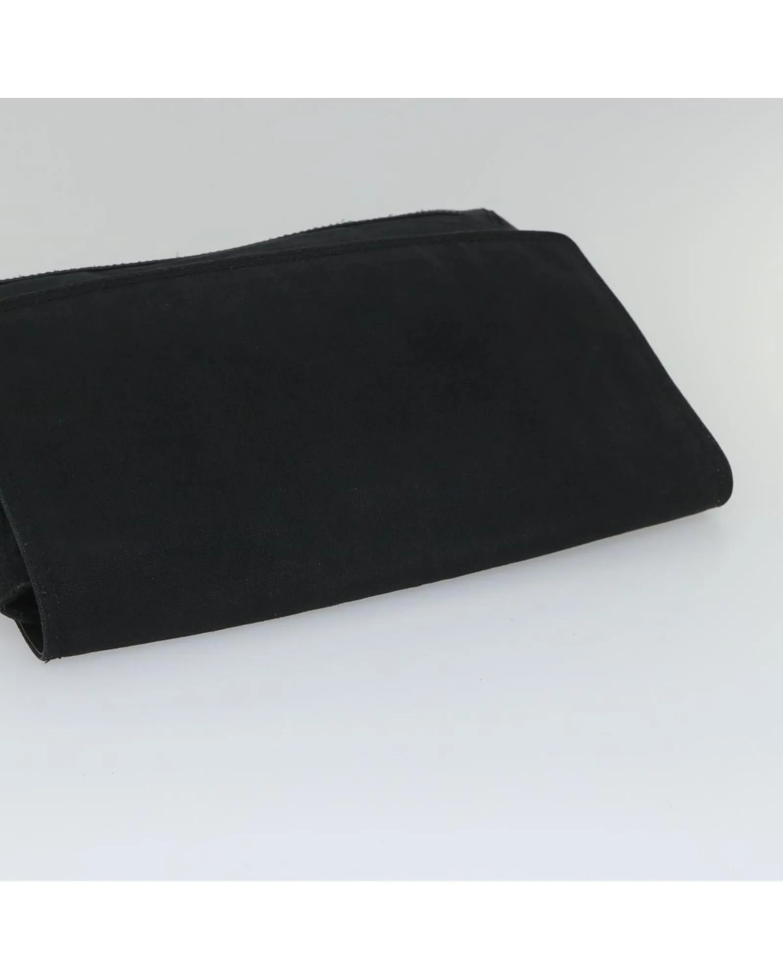 Black Canvas Clutch Bag