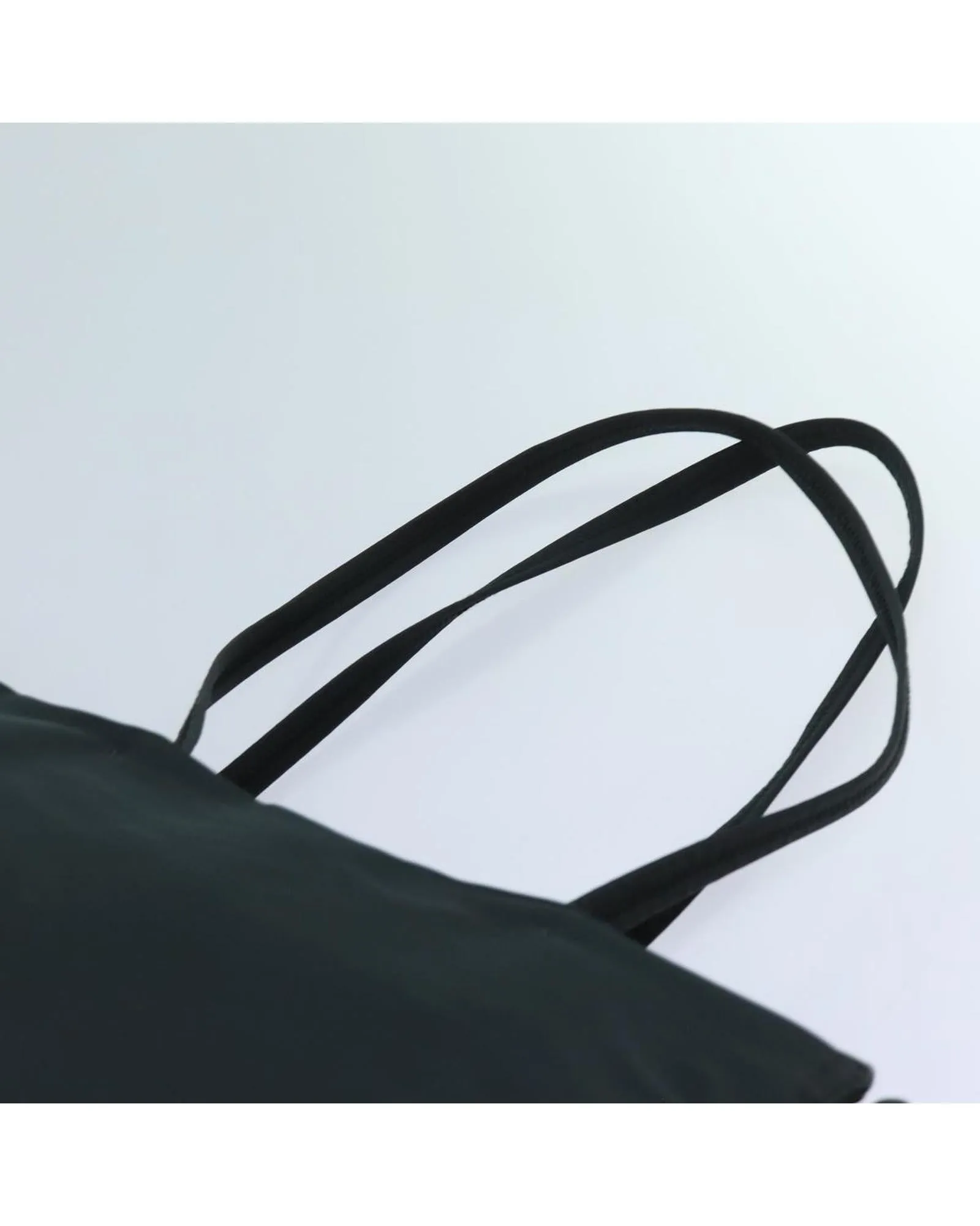 Black Nylon Shoulder Bag with Shoulder Drop