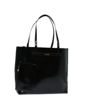 Black Patent Leather Tote Bag by Gucci