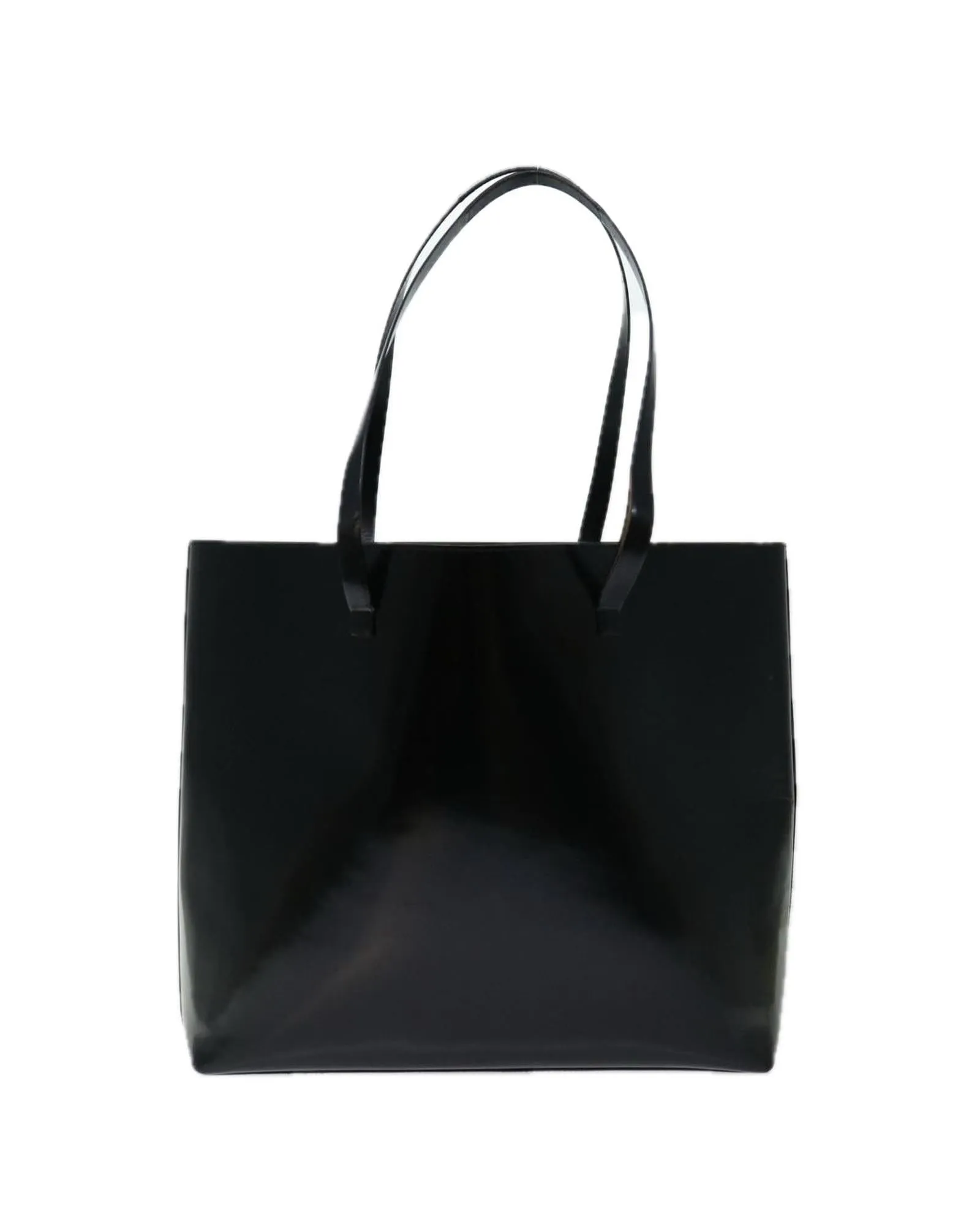 Black Patent Leather Tote Bag by Gucci