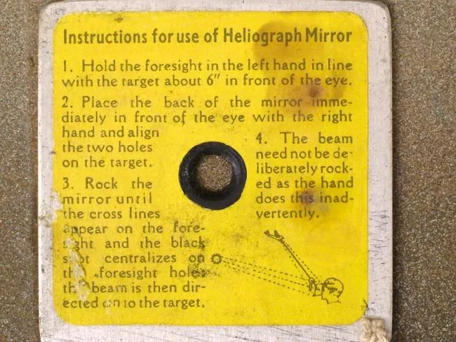 British WWII R.A.F Pilot Heliograph Survival Set