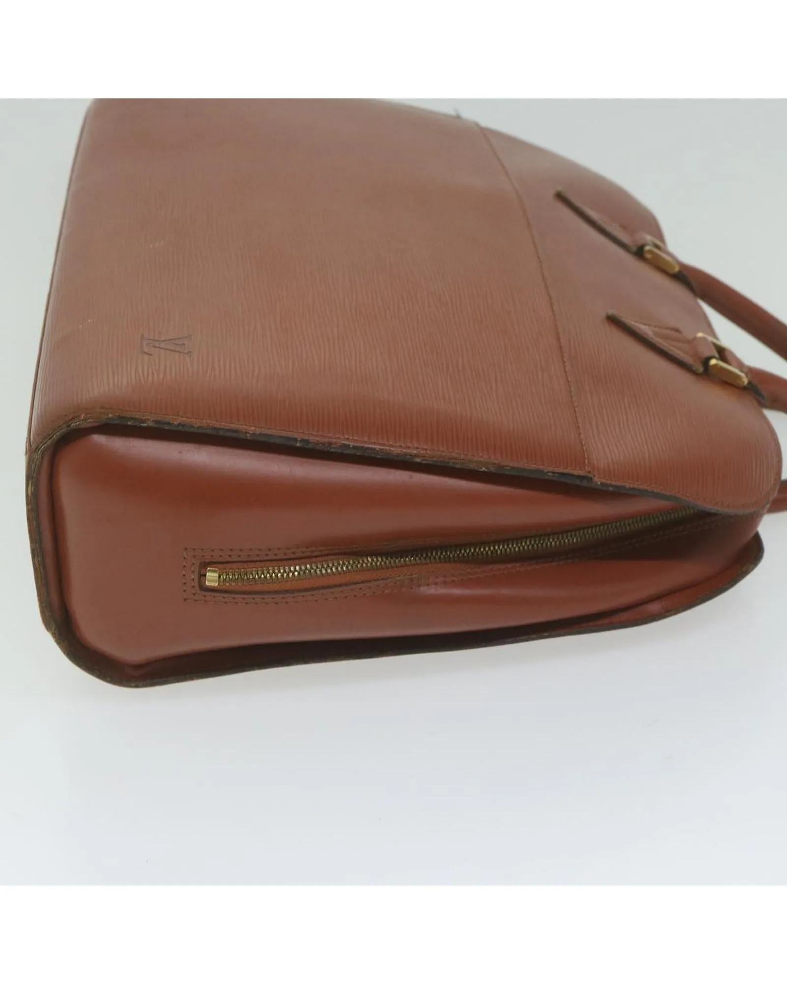 Brown Epi Leather Hand Bag with Accessories - C Rank