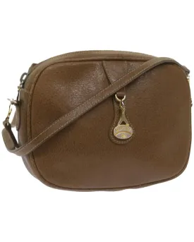 Brown Leather Shoulder Bag by Gucci