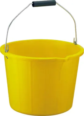 Bucket - 3 Gallon Yellow Heavy Duty