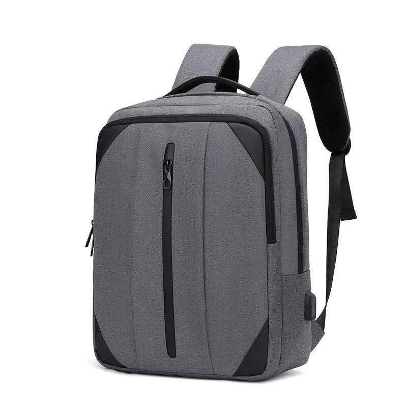 Business Backpack For Male USB Charging Multifunctional Nylon