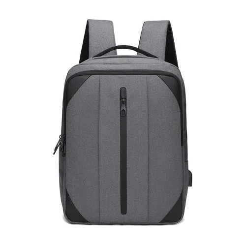 Business Backpack For Male USB Charging Multifunctional Nylon