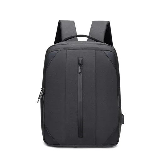 Business Backpack For Male USB Charging Multifunctional Nylon