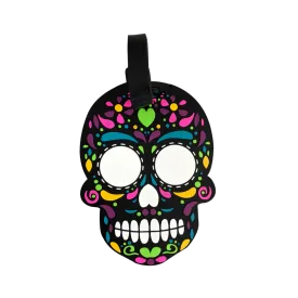 By Mexico Suitcase Calavera Chumbalaca Black Luggage Tag