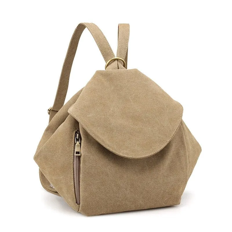 Canvas Casual Backpack for Women