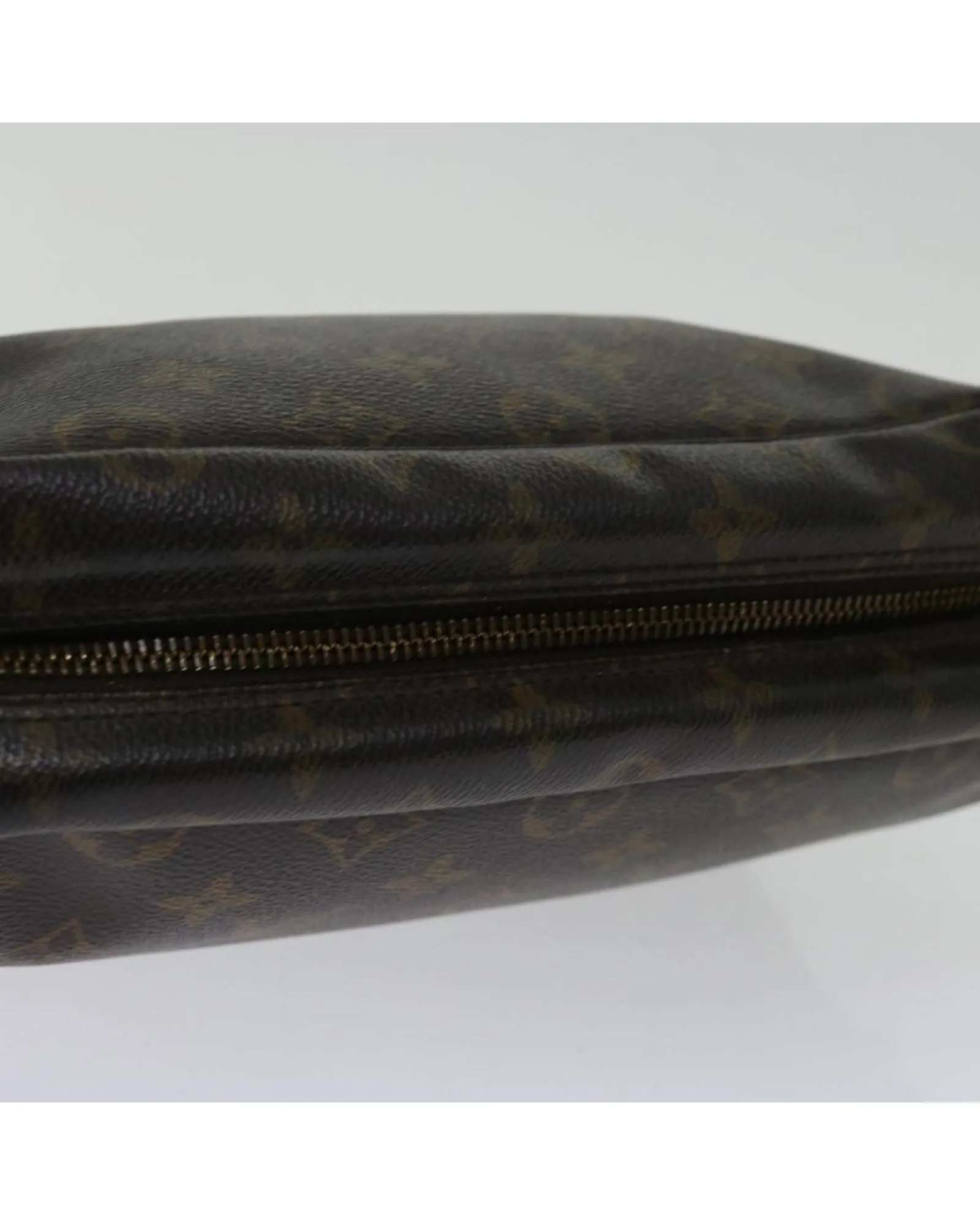 Canvas Clutch Bag with Accessories - Monogram Pattern - French Made