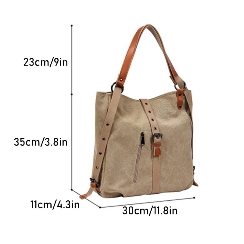 Casual Women's Convertible Canvas Bag