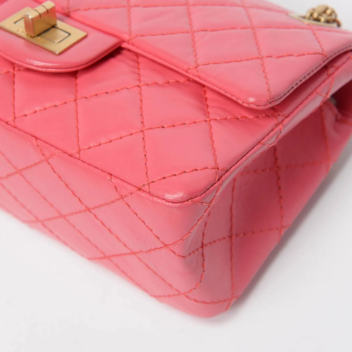 Chanel Pink Aged Calfskin Reissue Mini Flap Bag