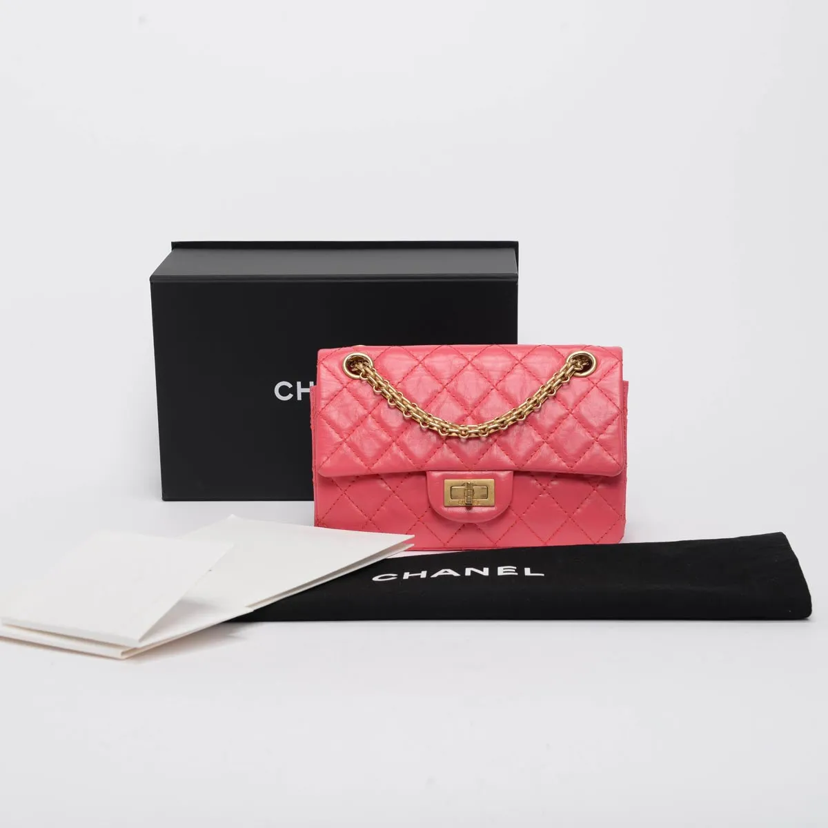 Chanel Pink Aged Calfskin Reissue Mini Flap Bag