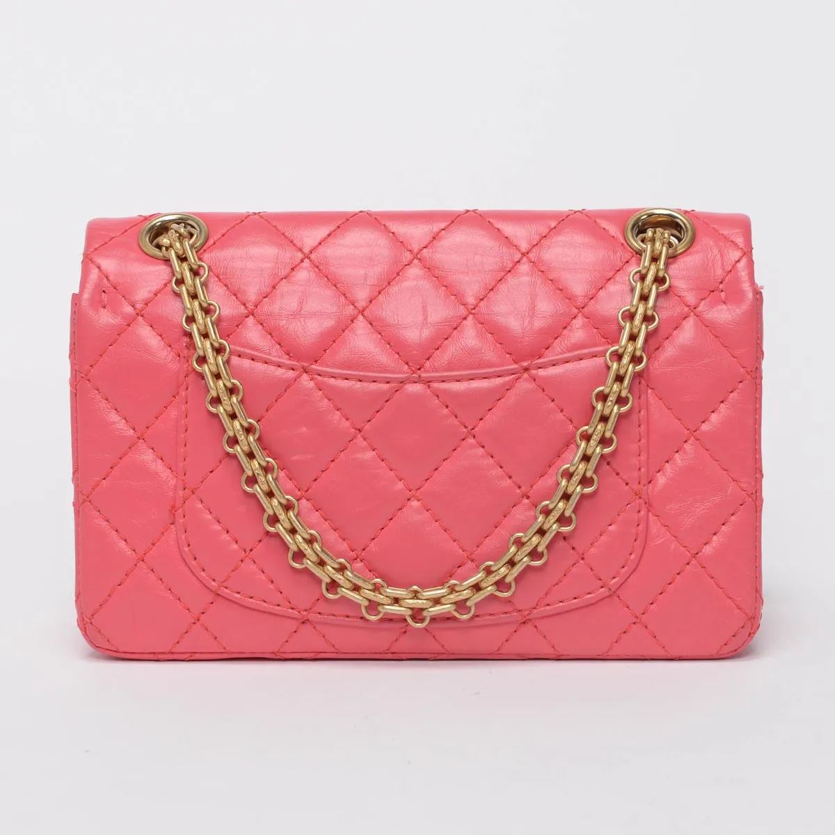 Chanel Pink Aged Calfskin Reissue Mini Flap Bag