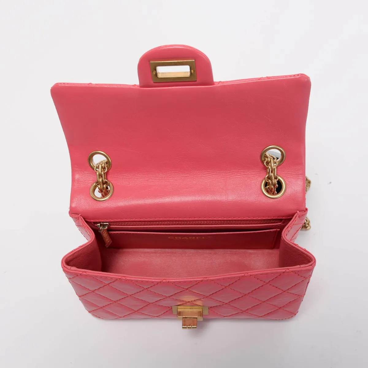 Chanel Pink Aged Calfskin Reissue Mini Flap Bag