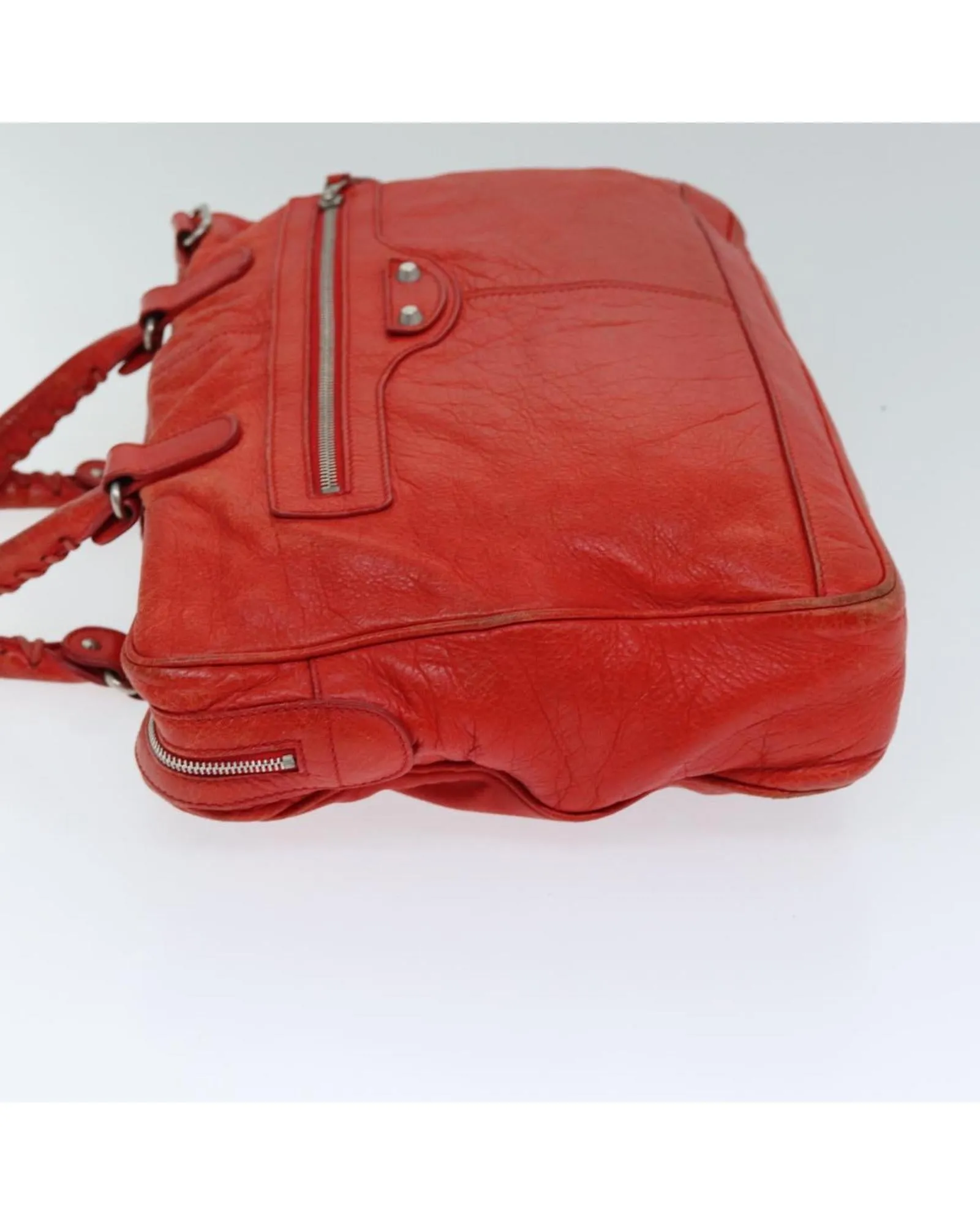 Classic Leather Hand Bag with Handles