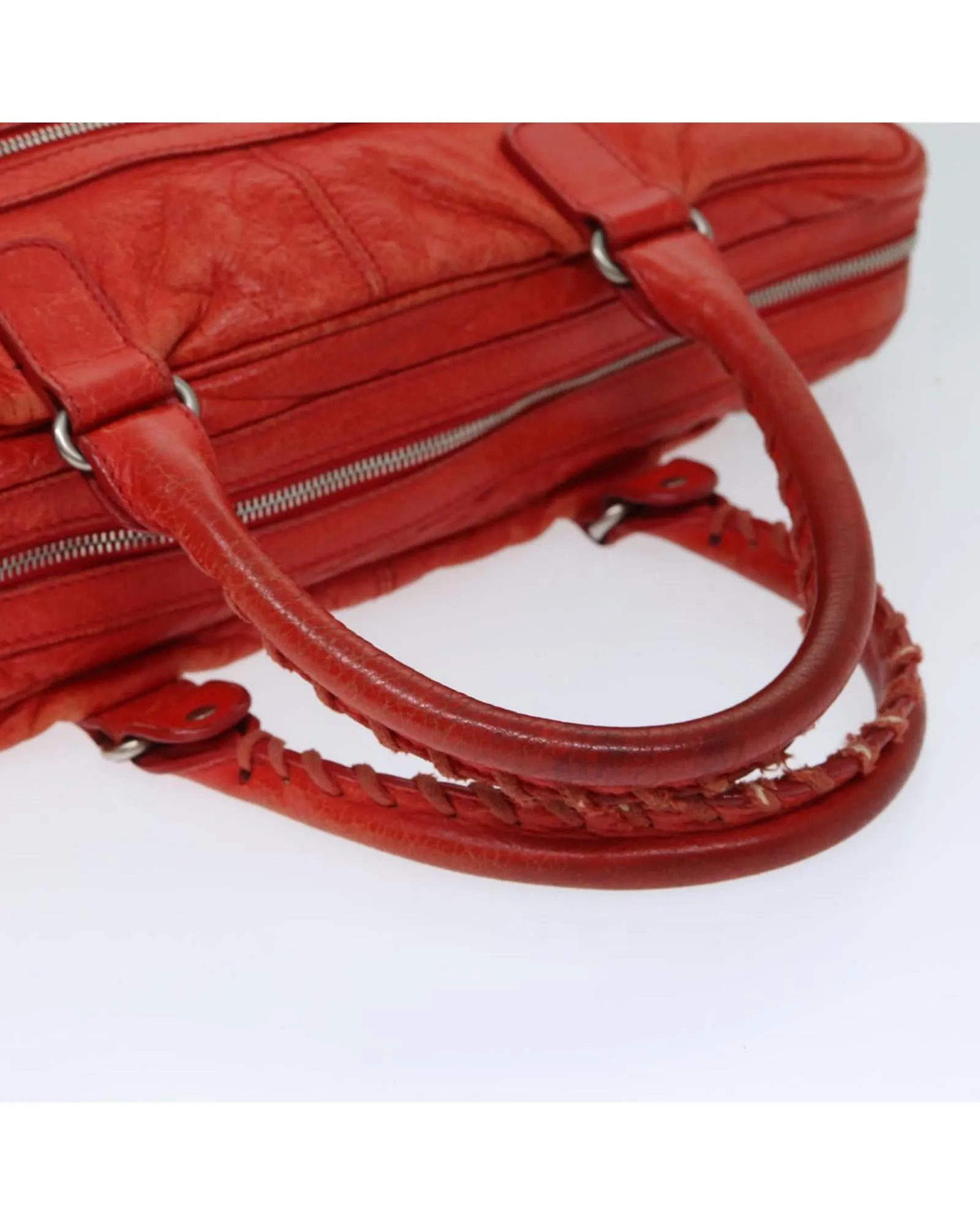 Classic Leather Hand Bag with Handles