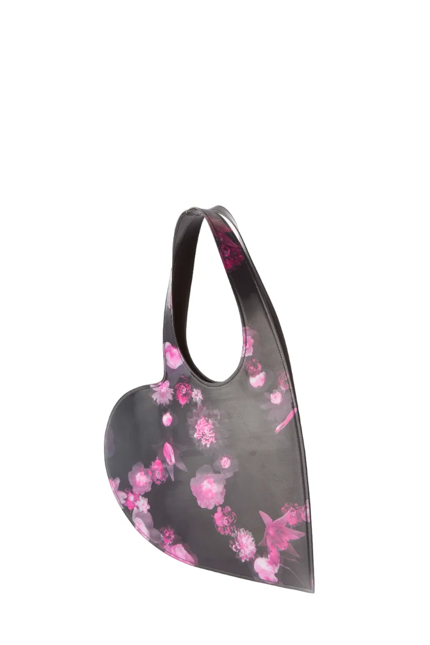 Coperni Holographic Mini Heart Tote Bag