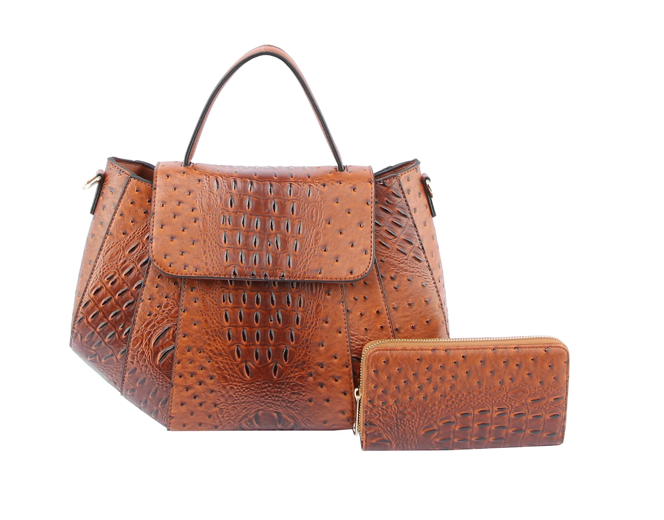 Croc Luxury Satchel Shoulder Handbag