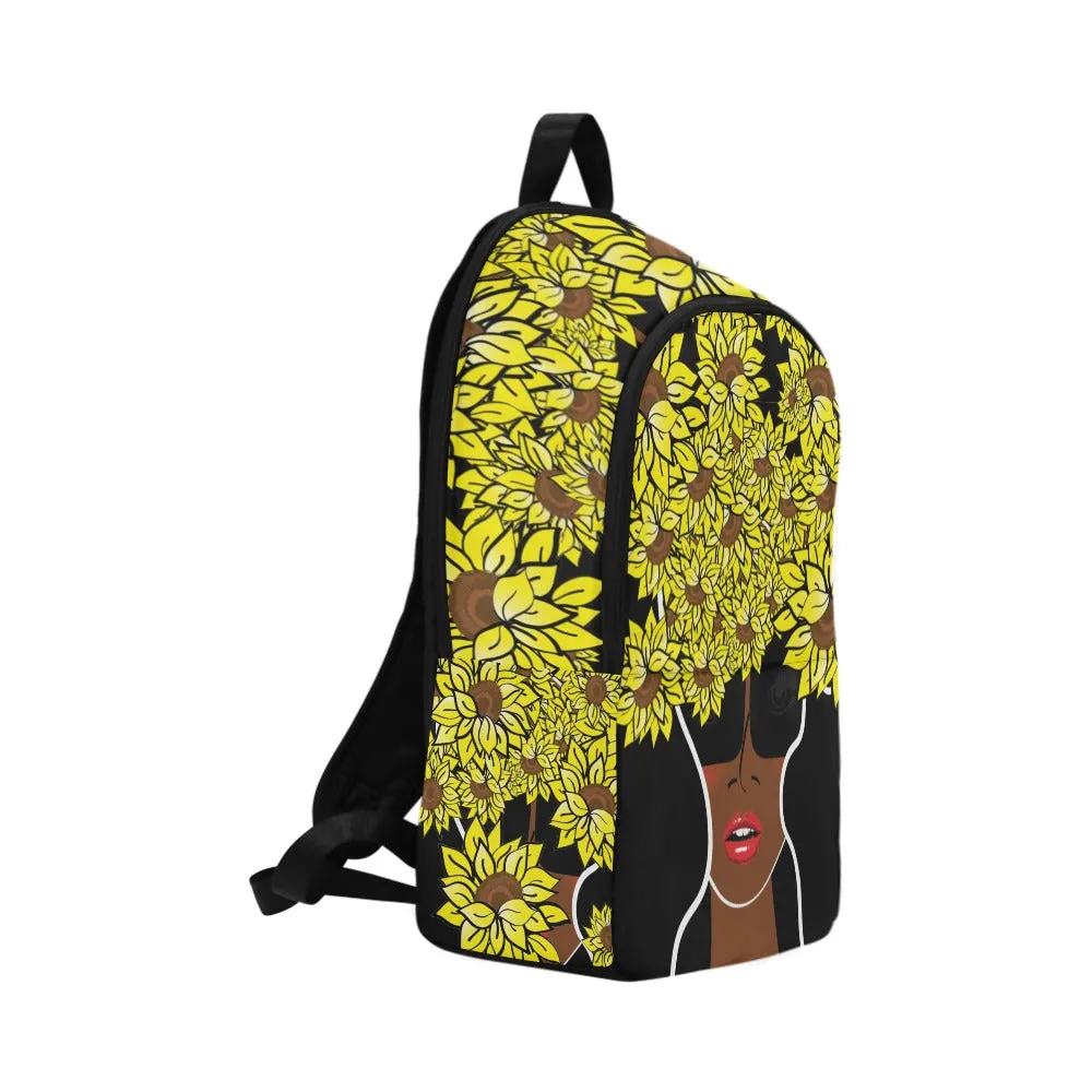 Custom Order - AMMA JO Backpack - Cocoa Sunflower