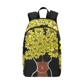 Custom Order - AMMA JO Backpack - Cocoa Sunflower