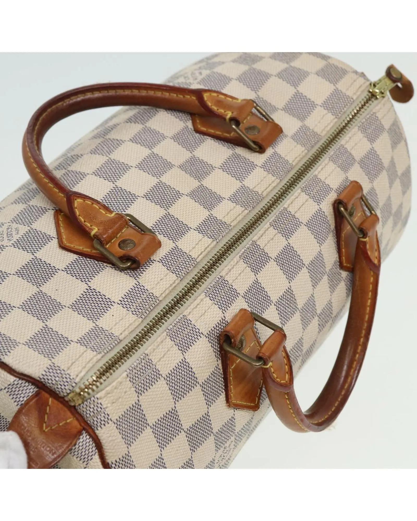 Damier Azur Canvas Hand Bag - Pre-Owned