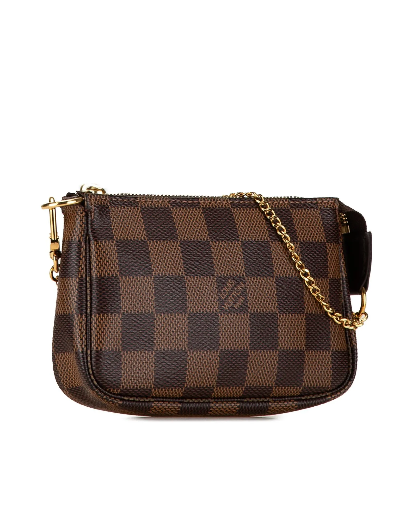 Damier Canvas Mini Pochette with Chain Strap