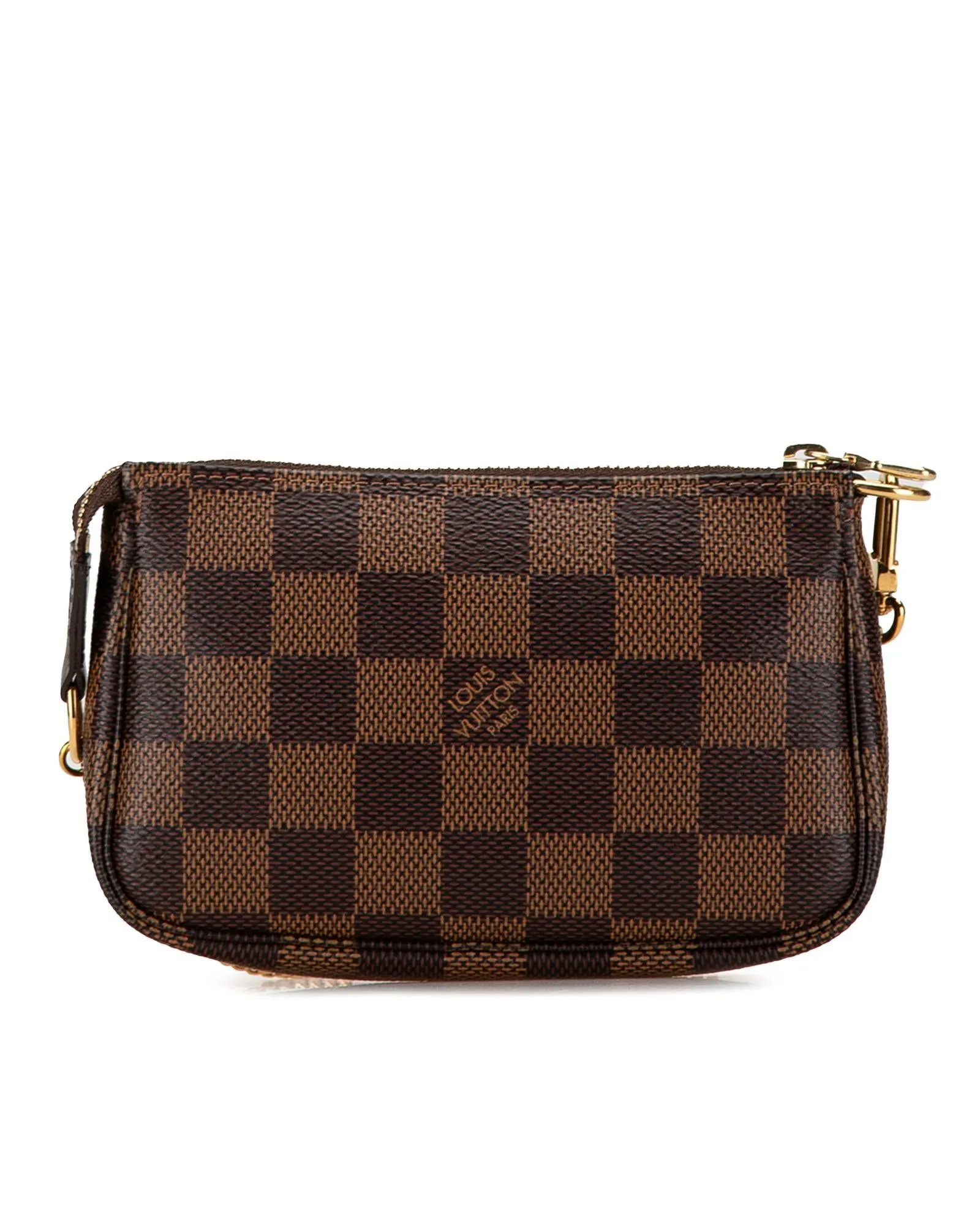 Damier Canvas Mini Pochette with Chain Strap