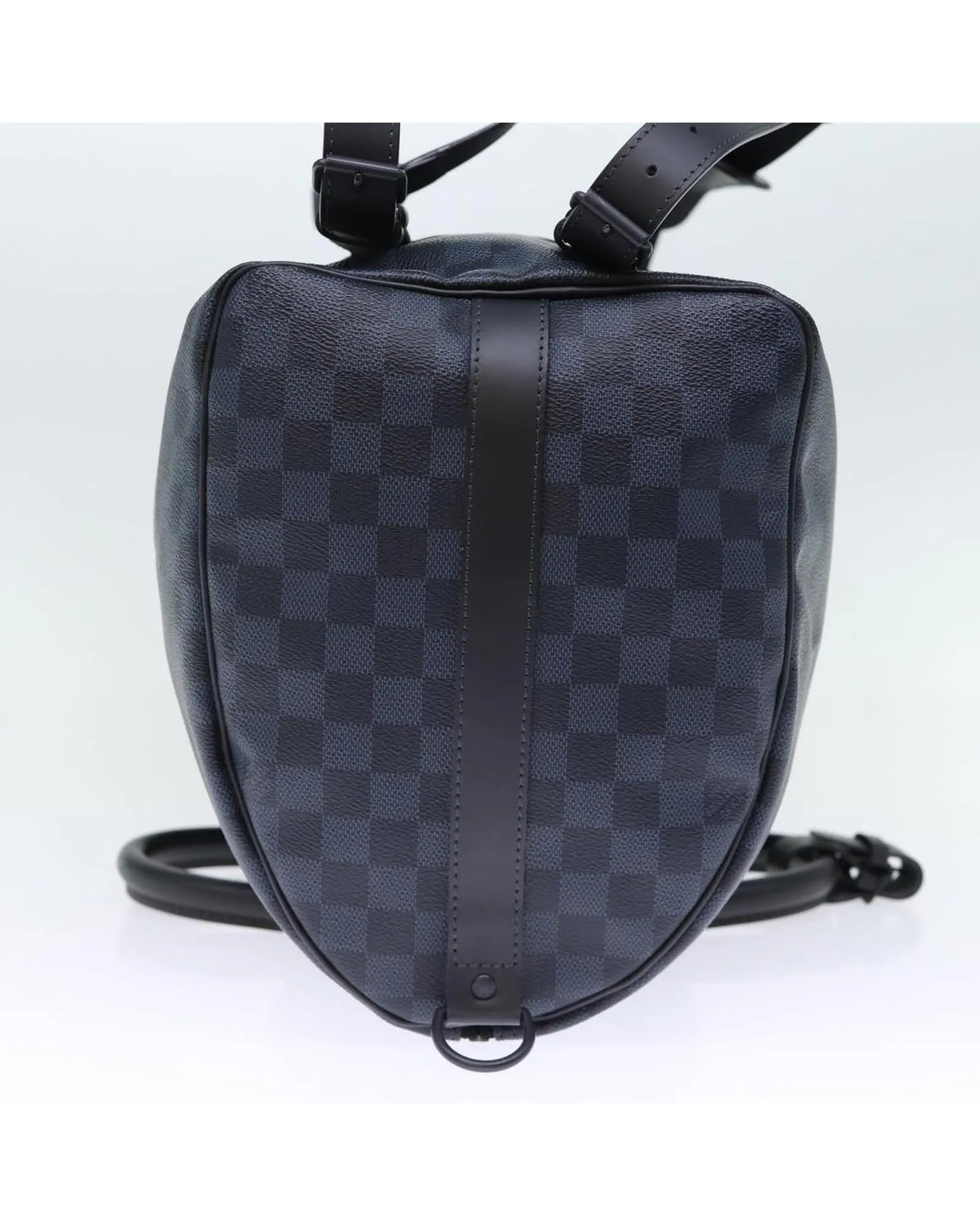 Damier Cobalt Canvas Boston Bag with Shoulder Strap