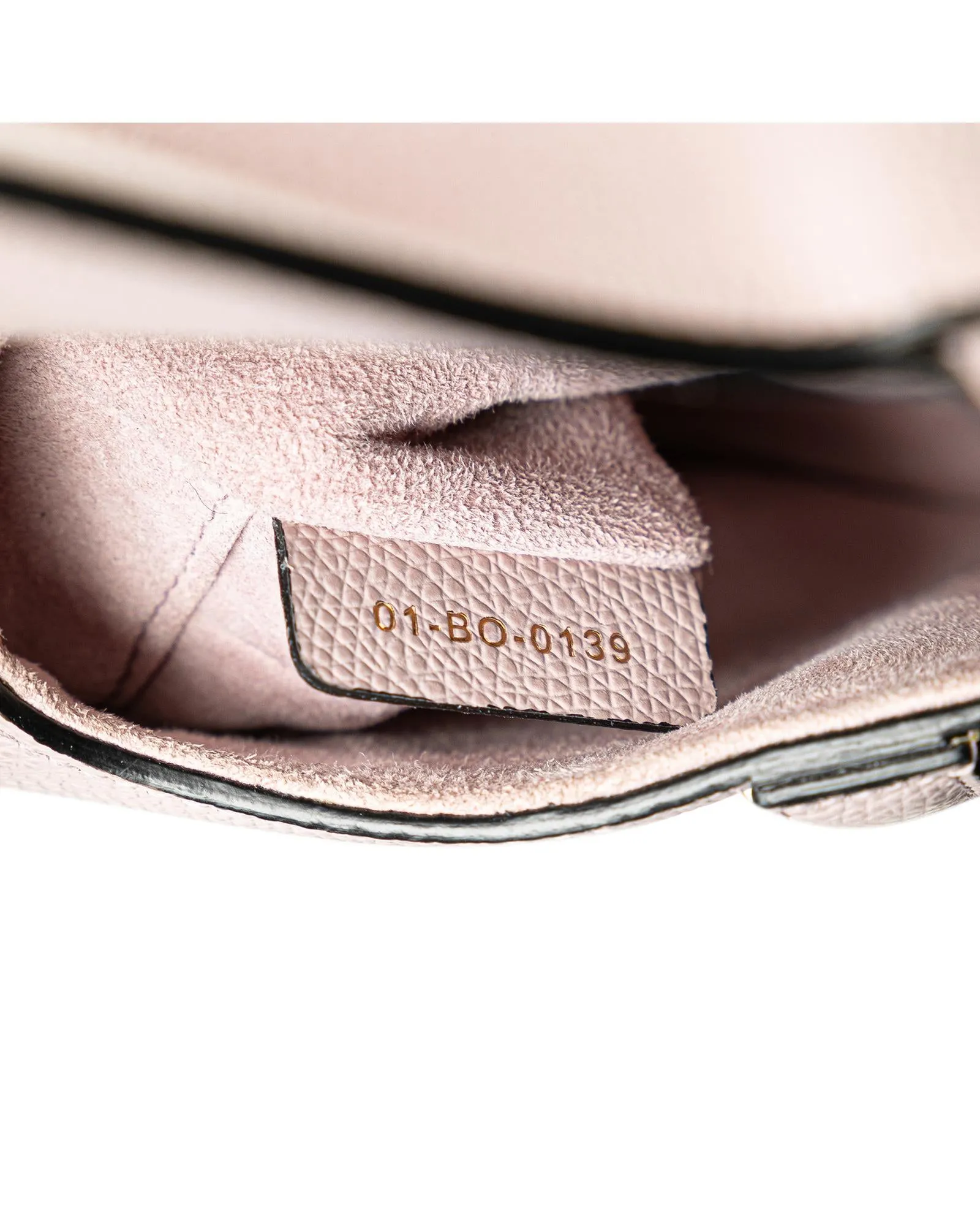 Dior Saddle Bag in Pale Pink