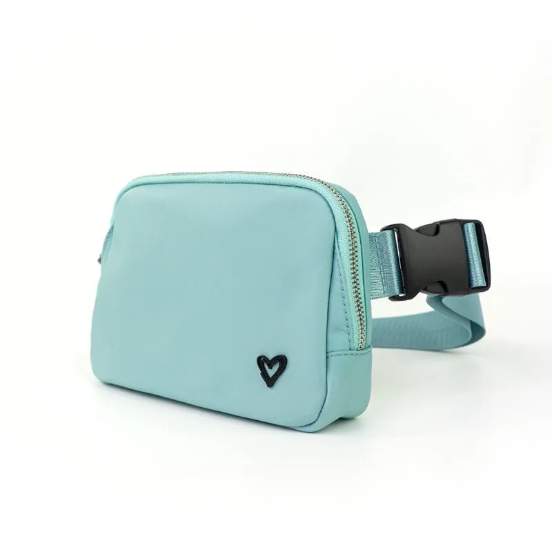 Dixie Nylon Belt/Crossbody Bag - Turquoise