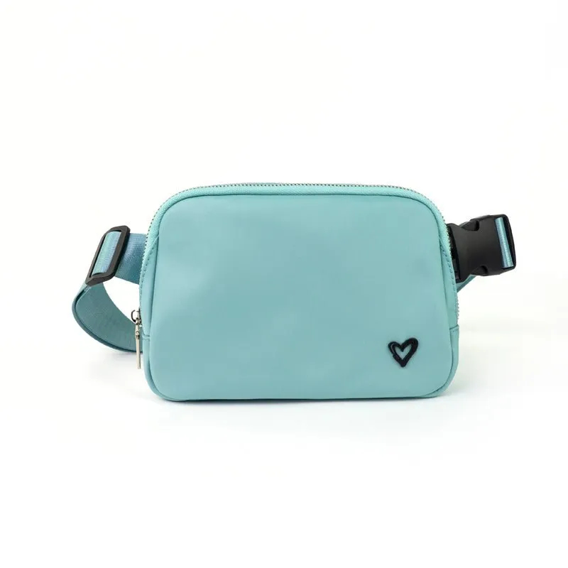 Dixie Nylon Belt/Crossbody Bag - Turquoise