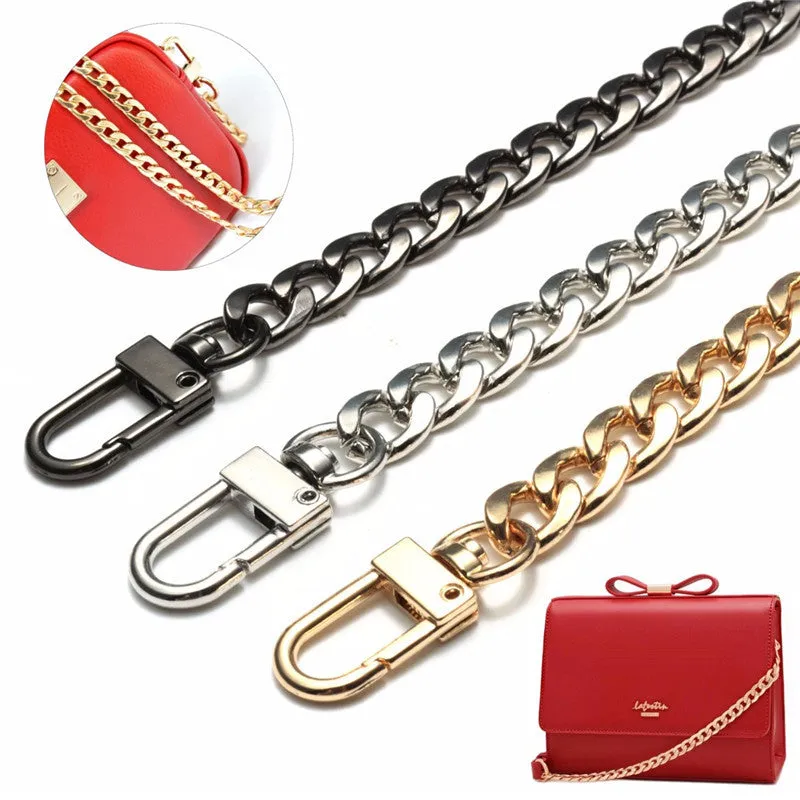 DIY Metal Stainless Steel Purse Chain Replacement Strap Handle Shoulder Crossbody Handbag Bag Metal Bag Replacement Accessaries