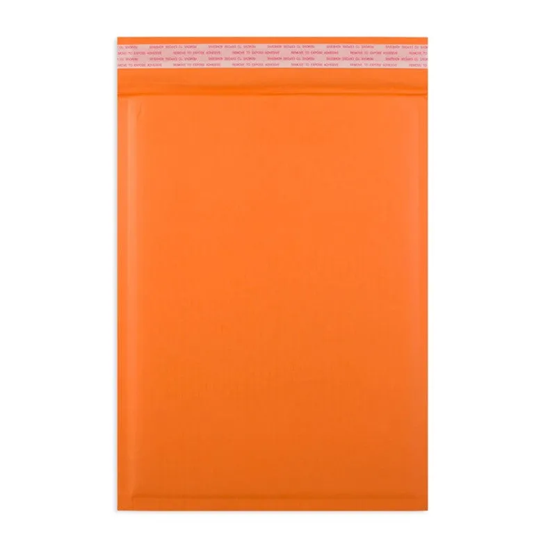 Eco-Friendly Recyclable Orange Padded Mailing Bags (Range of sizes)