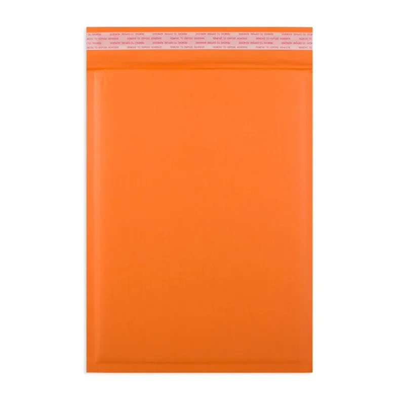 Eco-Friendly Recyclable Orange Padded Mailing Bags (Range of sizes)