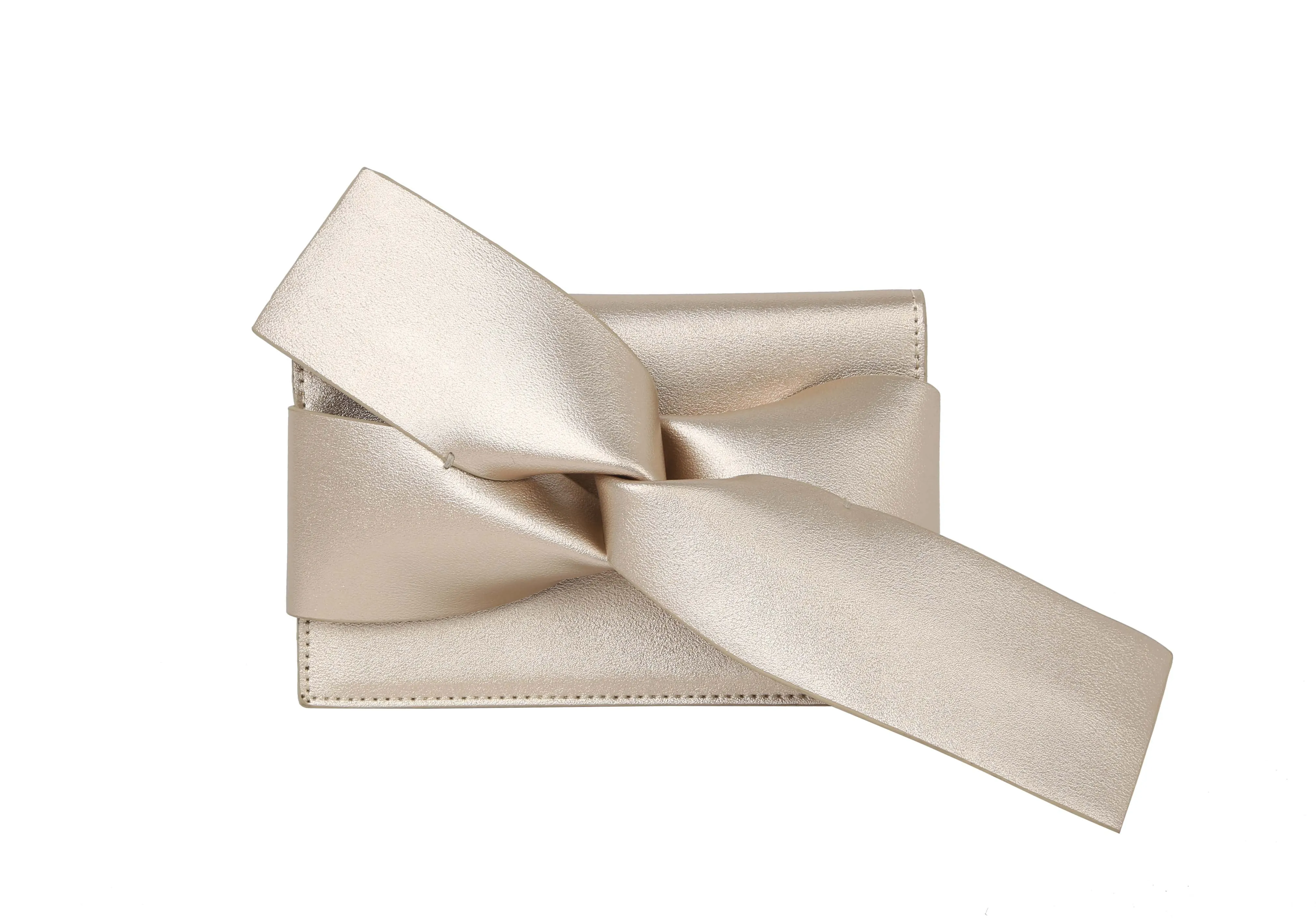 Evening Clutch Messenger Style With Cute Bow Tie Purse Vegan PU Leather Crossbody Shoulder Bag