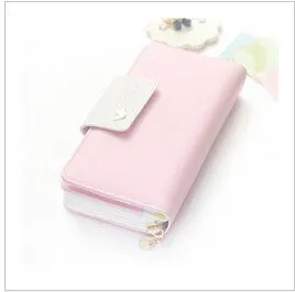 Fashion Clutch Mini Euro Pencil Phone Zipper PU Leather Change For Lady Girl Women Coin Purse Case Wallet Female Bag Pouch Brand